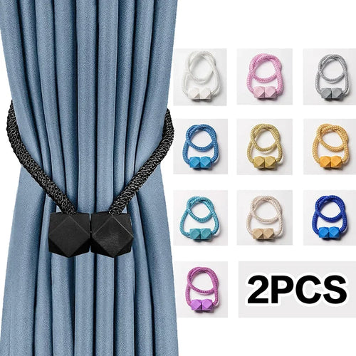 Magnetic Rope Curtain Tiebacks - 2pcs