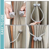 Magnetic Rope Curtain Tiebacks - 2pcs