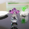 Colorful Rose Flower Figurine