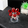 Colorful Rose Flower Figurine