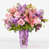 Luxe Swirl Vase with Petals