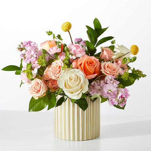 Ivory Vase French Market Bouquet