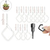 20Pcs Square Snap Clips Hooks