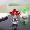 Colorful Rose Flower Figurine
